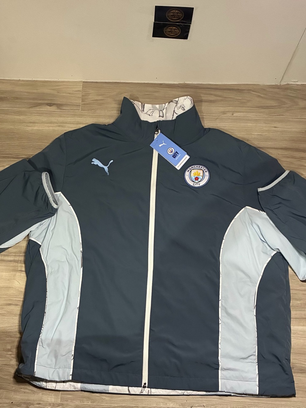 Manchester City x Puma Rain / Anthem Jacket HAS TWO SIDE